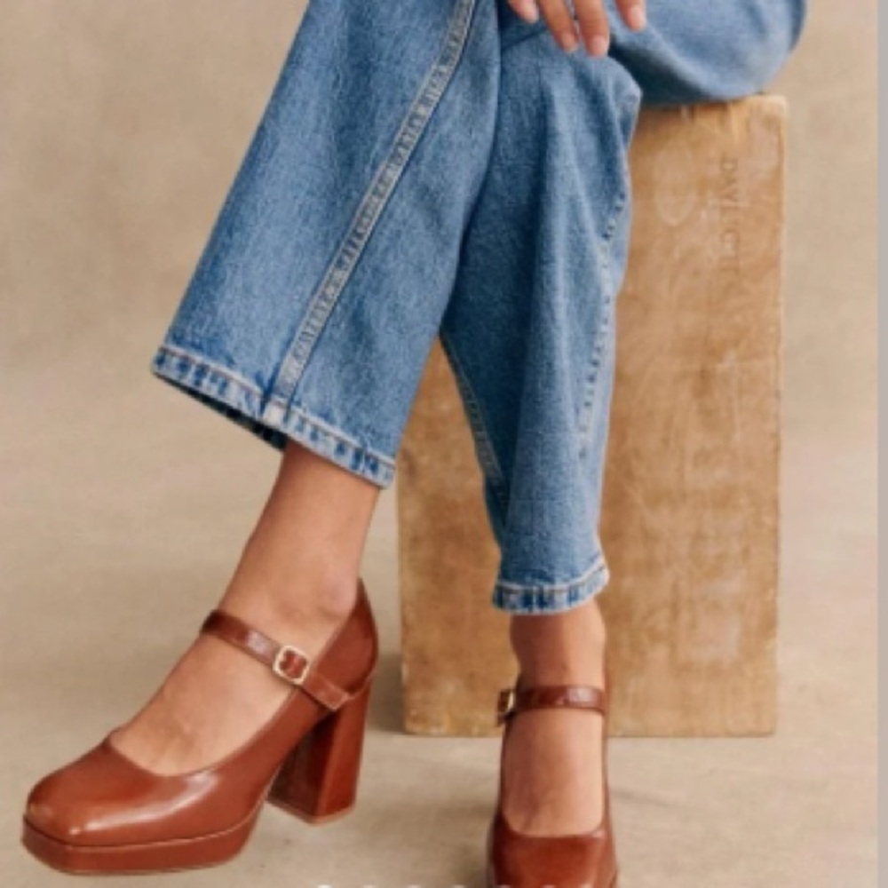 Sezane Georgia High Mary Jane. Size French 39. US 8 - Picture 3 of 13